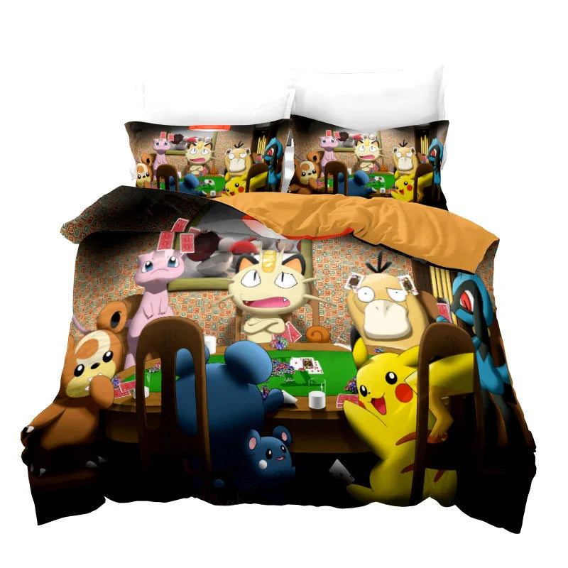 Housse De Couette Pokémon Pikachu Et Les Créatures Magiques