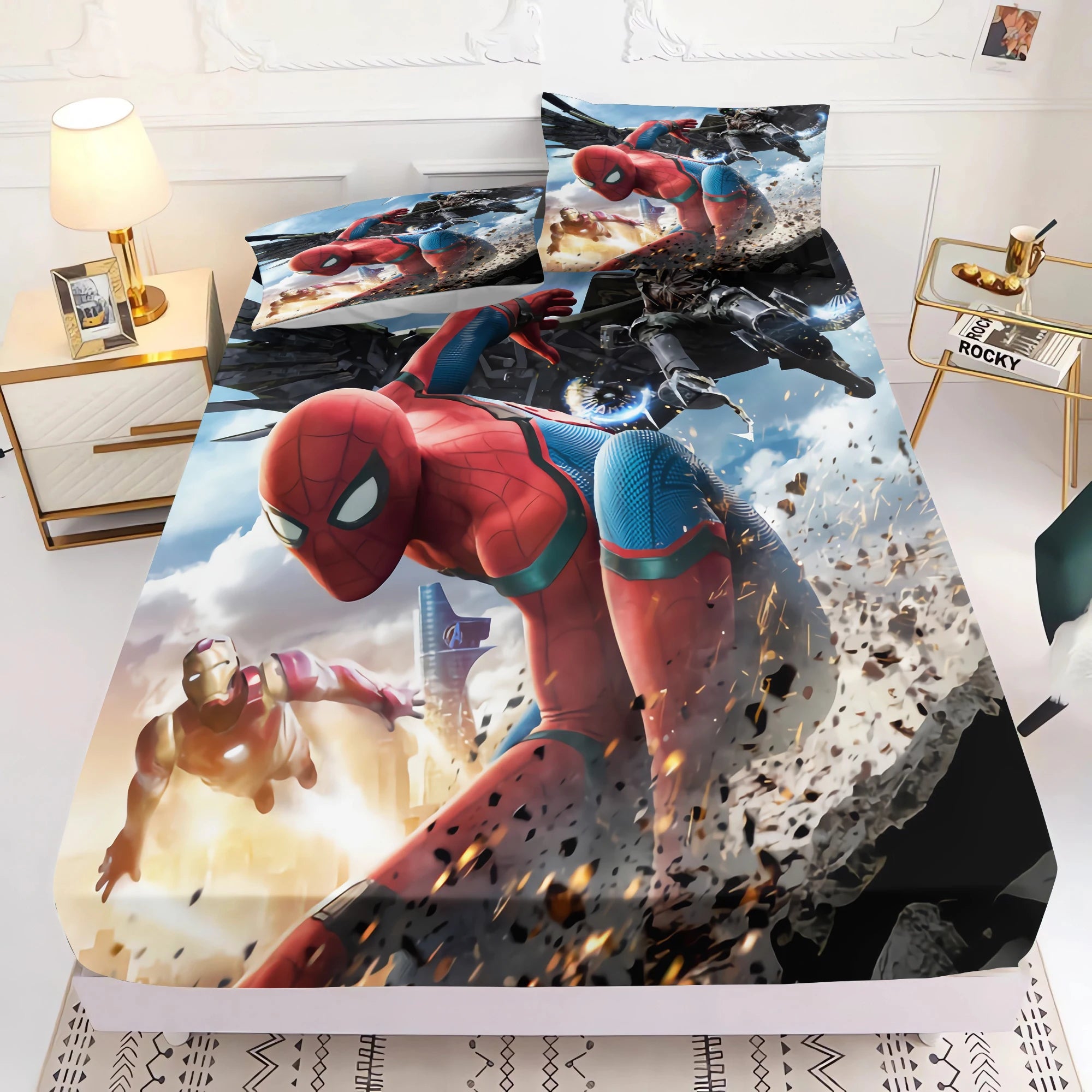 Housse De Couette Spiderman Combat Le Crime Sans Peur