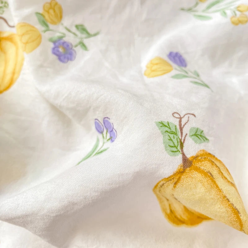 Housse De Couette Coton Citrouille