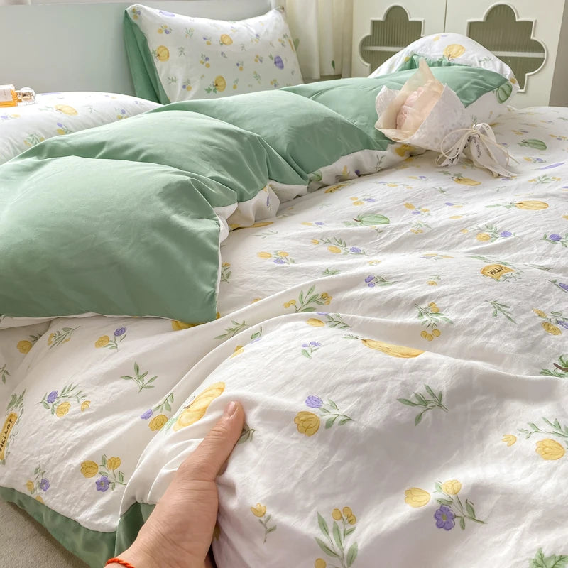 Housse De Couette Coton Citrouille
