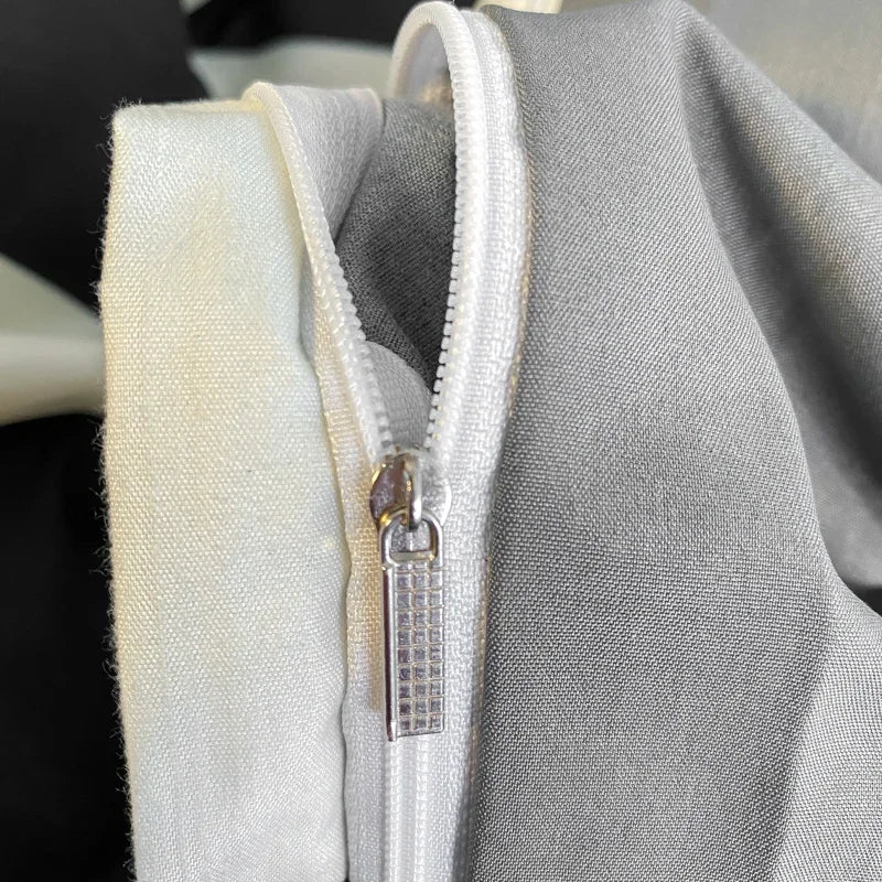 Housse De Couette Garçon Damier Noir