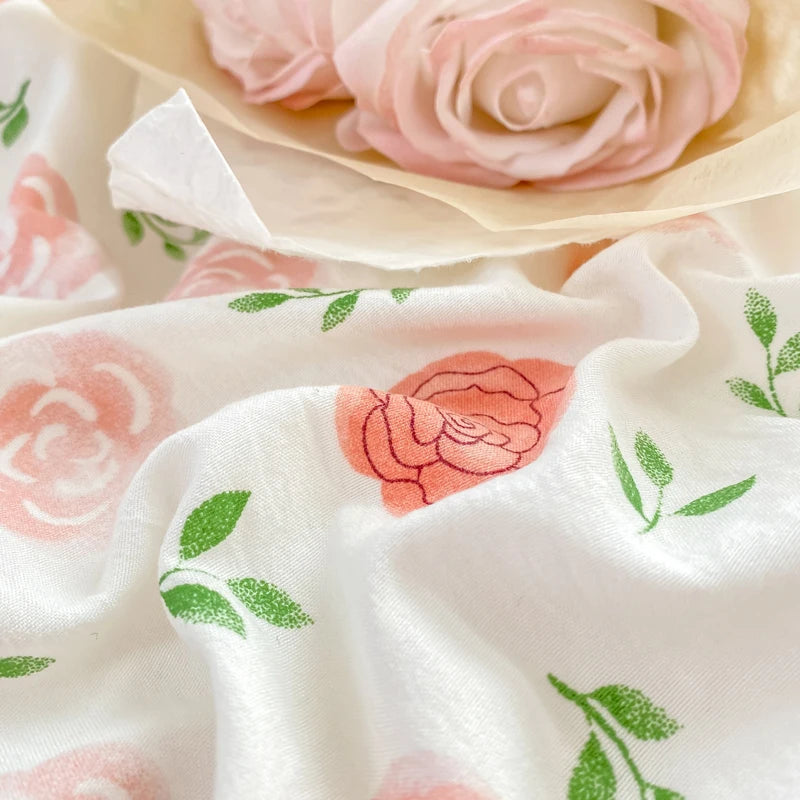 Housse De Couette Fleurs Roses