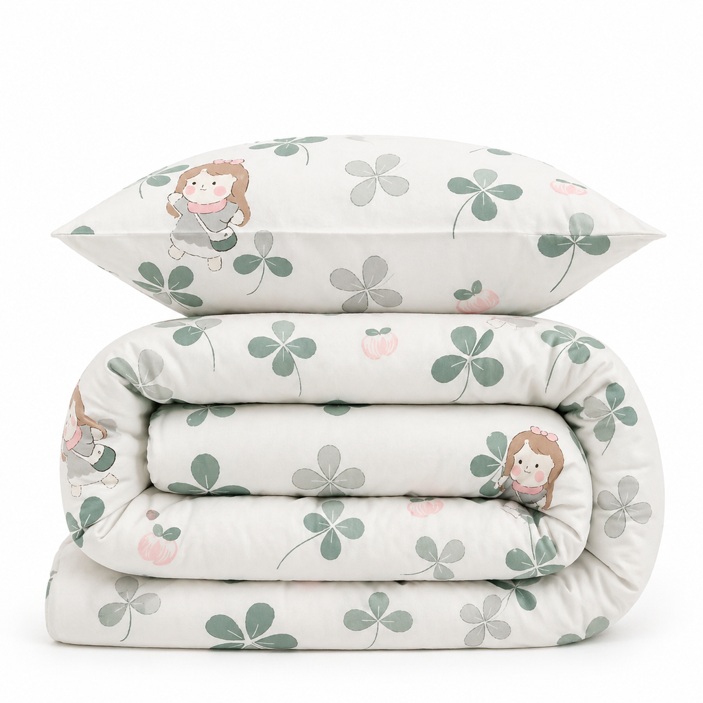 Housse De Couette Fille Motif Trèfle