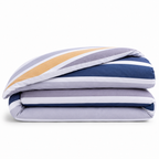 Housse De Couette Percale De Coton Lignes Verticales