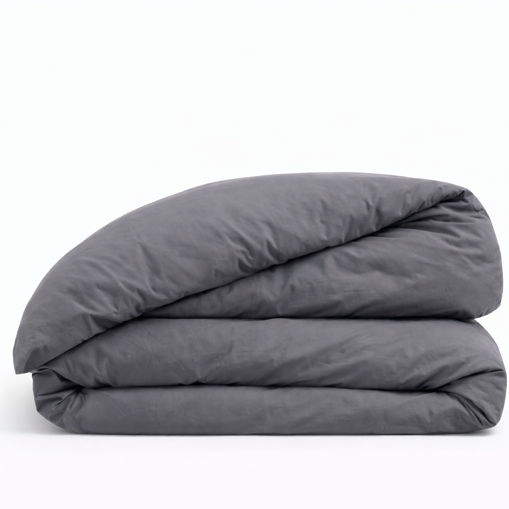 Housse De Couette Coton Grise