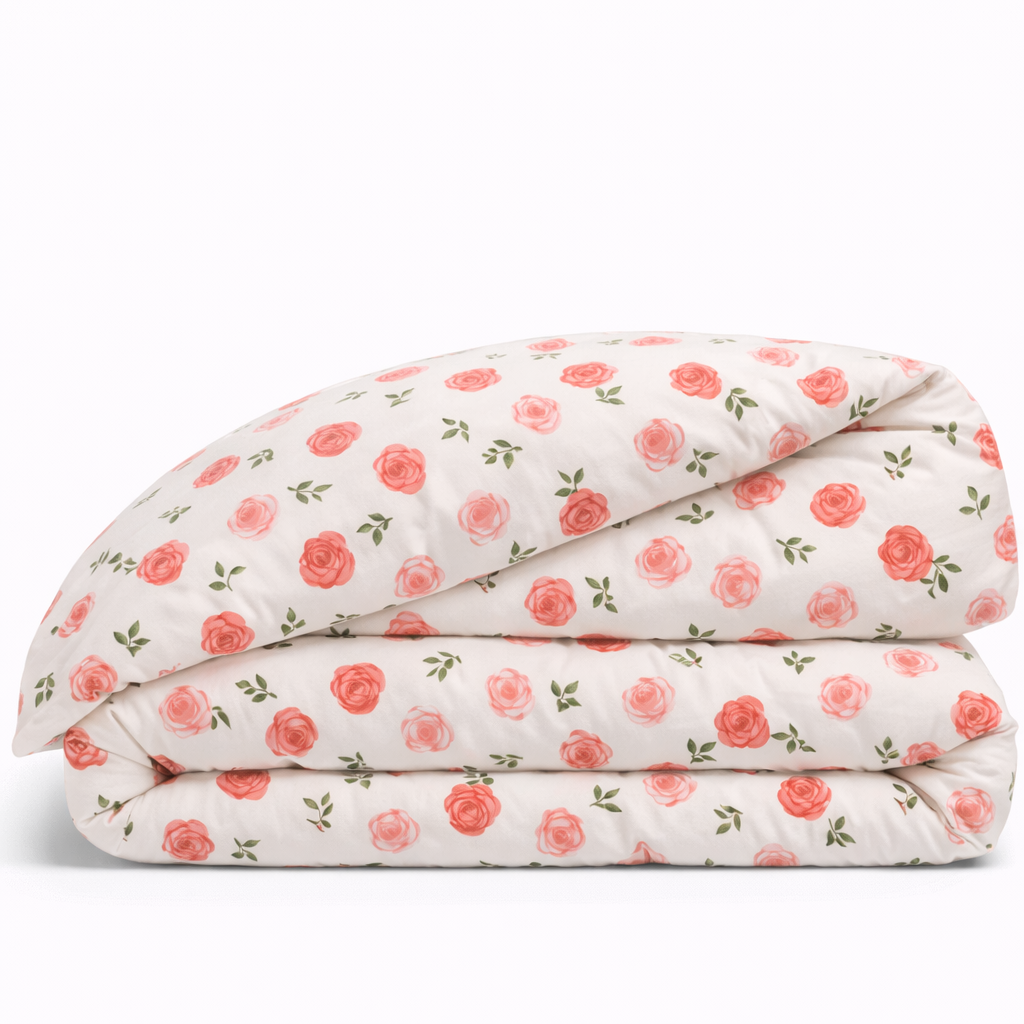 Housse De Couette Fleurs Roses