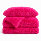 Housse De Couette Fourrure Rose Fuchsia