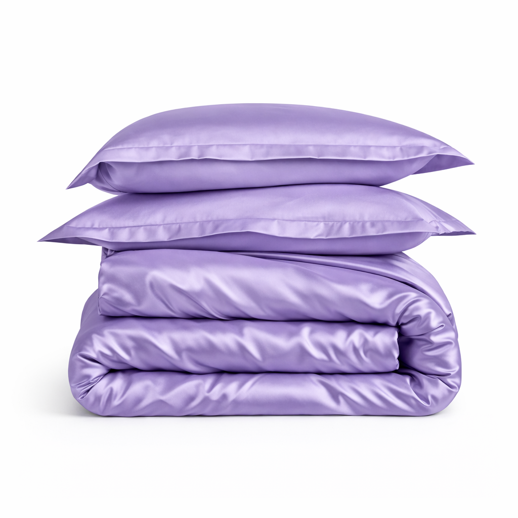 Housse De Couette Satin Violet Impérial