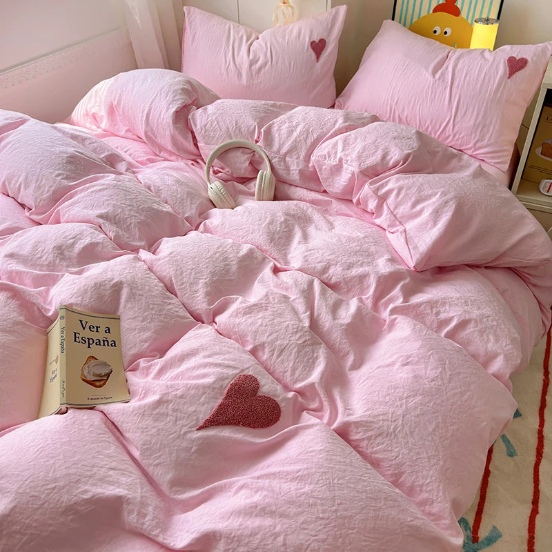Housse De Couette Cœur Rouge