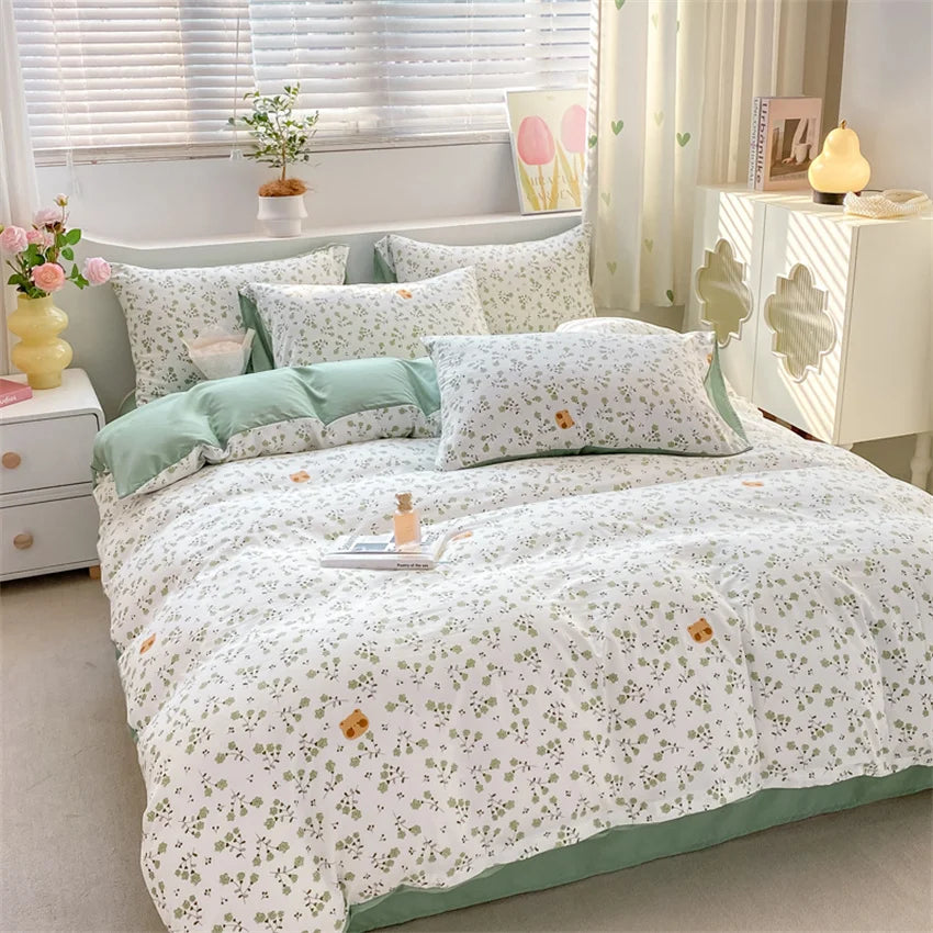 Housse De Couette Coton Floral