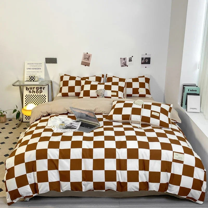 Housse De Couette Damier Esprit Dynamique