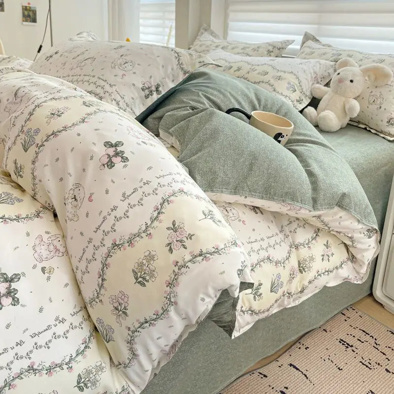 Housse De Couette Fille Mini Bouquets