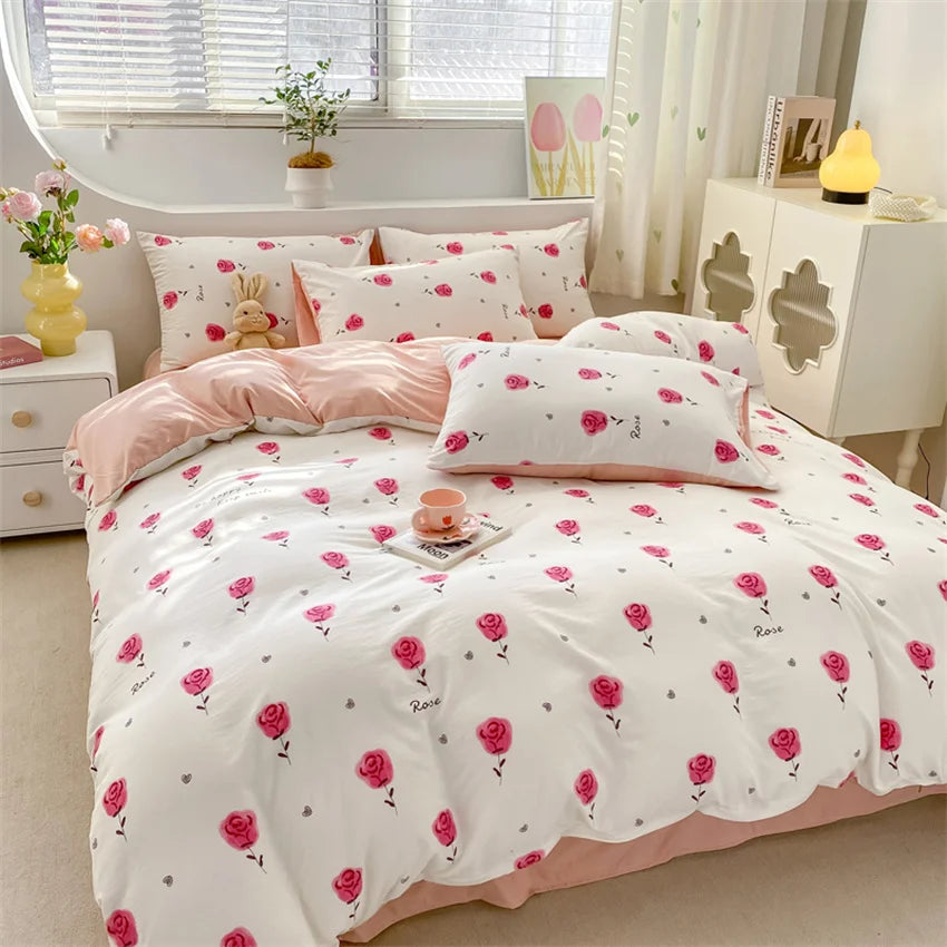 Housse De Couette Fleurie Délicate