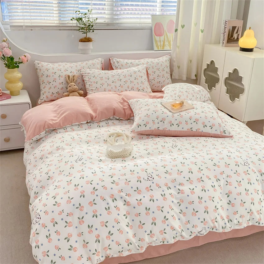 Housse De Couette Fleurie Élégante