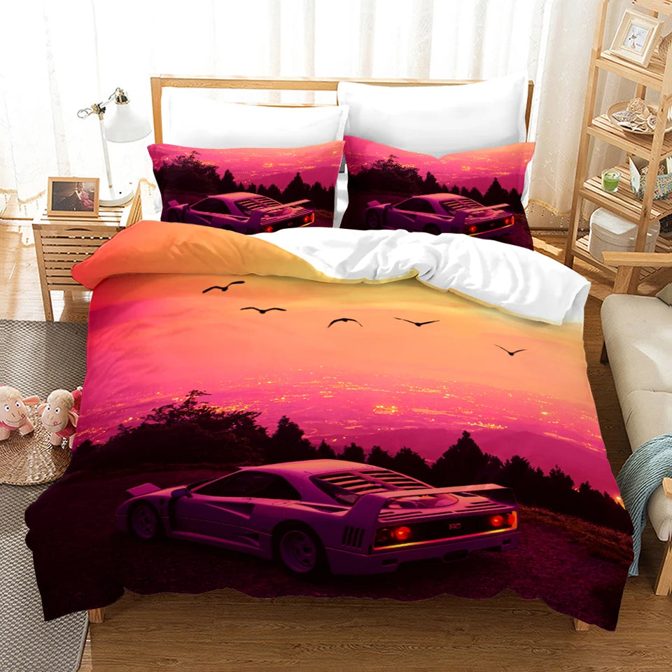 Housse De Couette Garçon Voiture Design Élégant