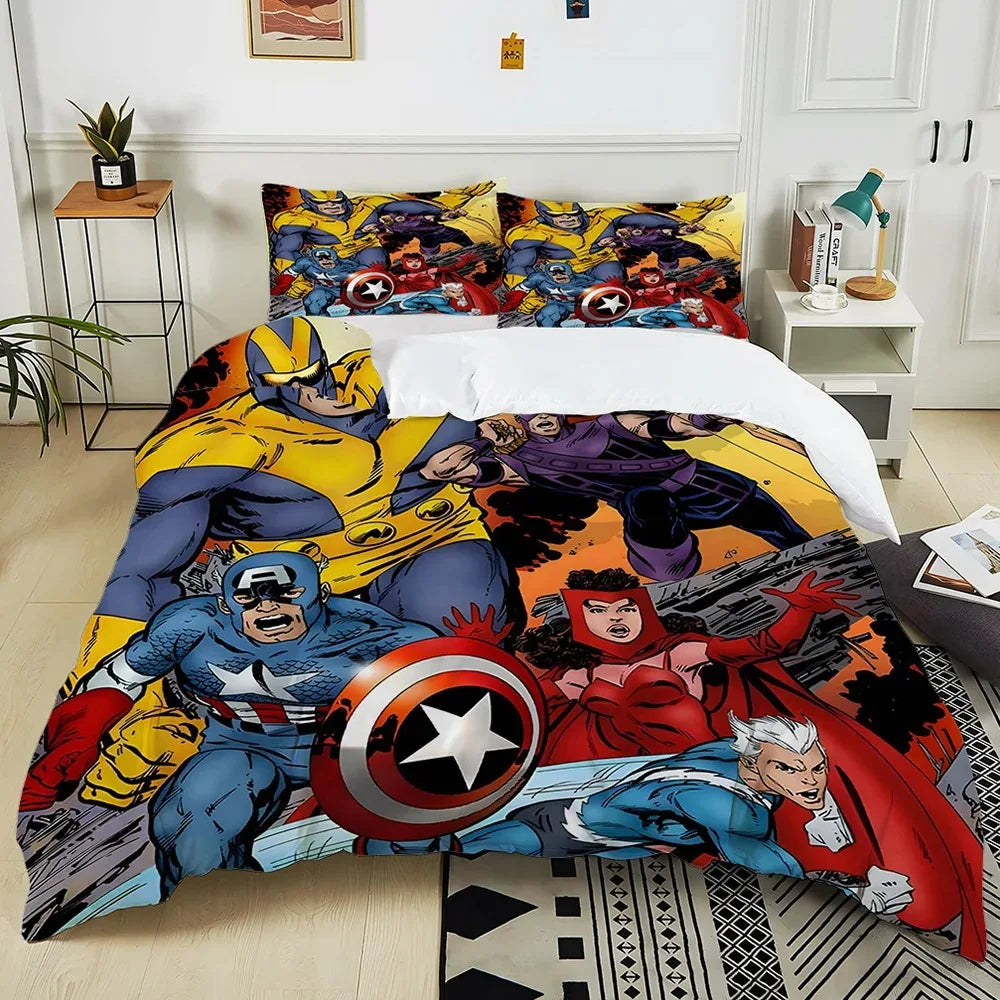 Housse De Couette Marvel Héros Réunis