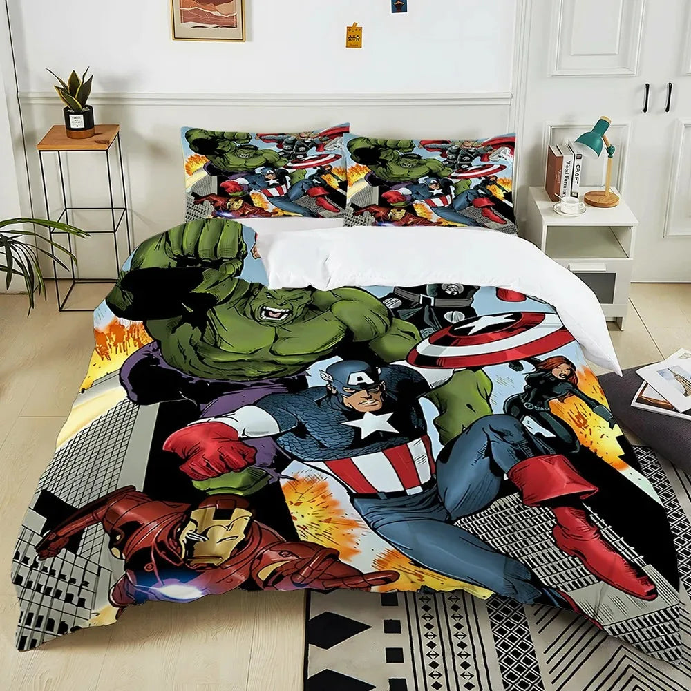 Housse De Couette Marvel Super-Pouvoirs