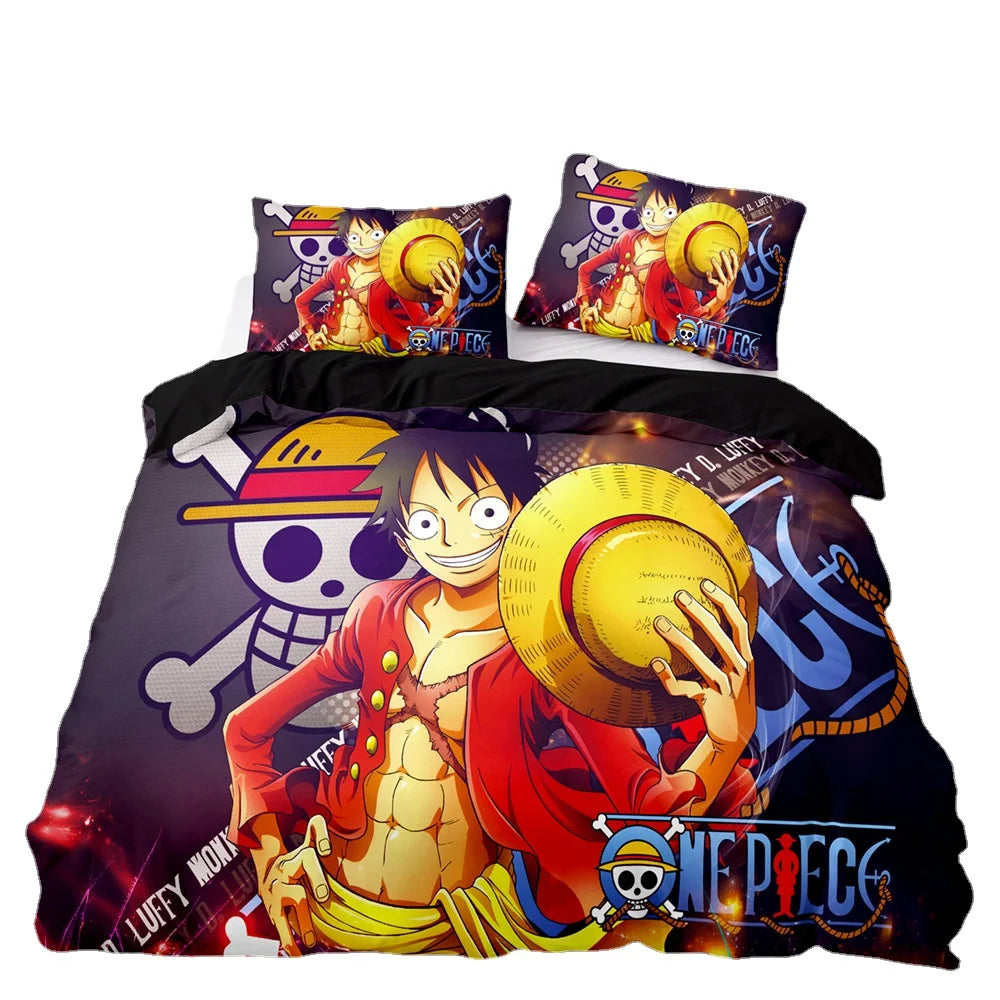 Housse De Couette One Piece Luffy Roi Des Océans