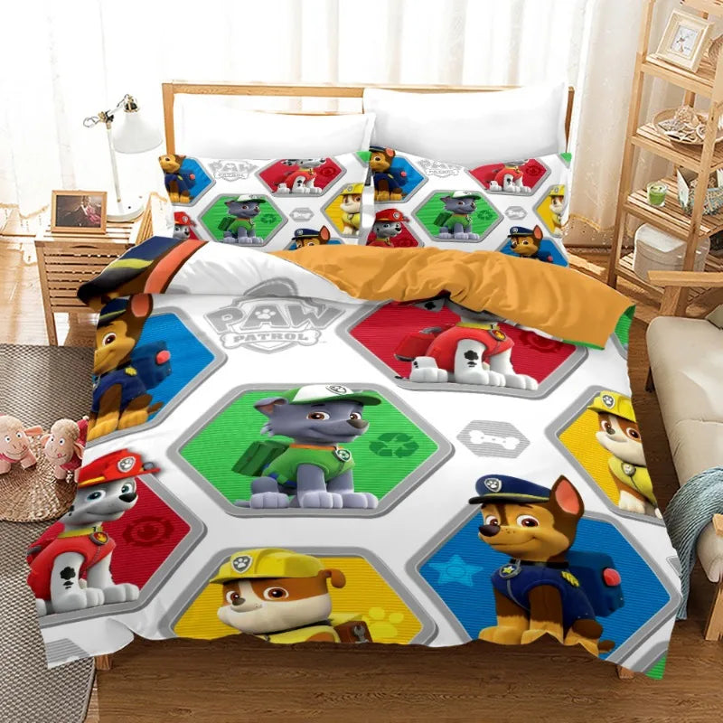 Housse De Couette Pat Patrouille Héros Multicolore