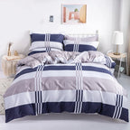 Housse De Couette Percale De Coton Rayures