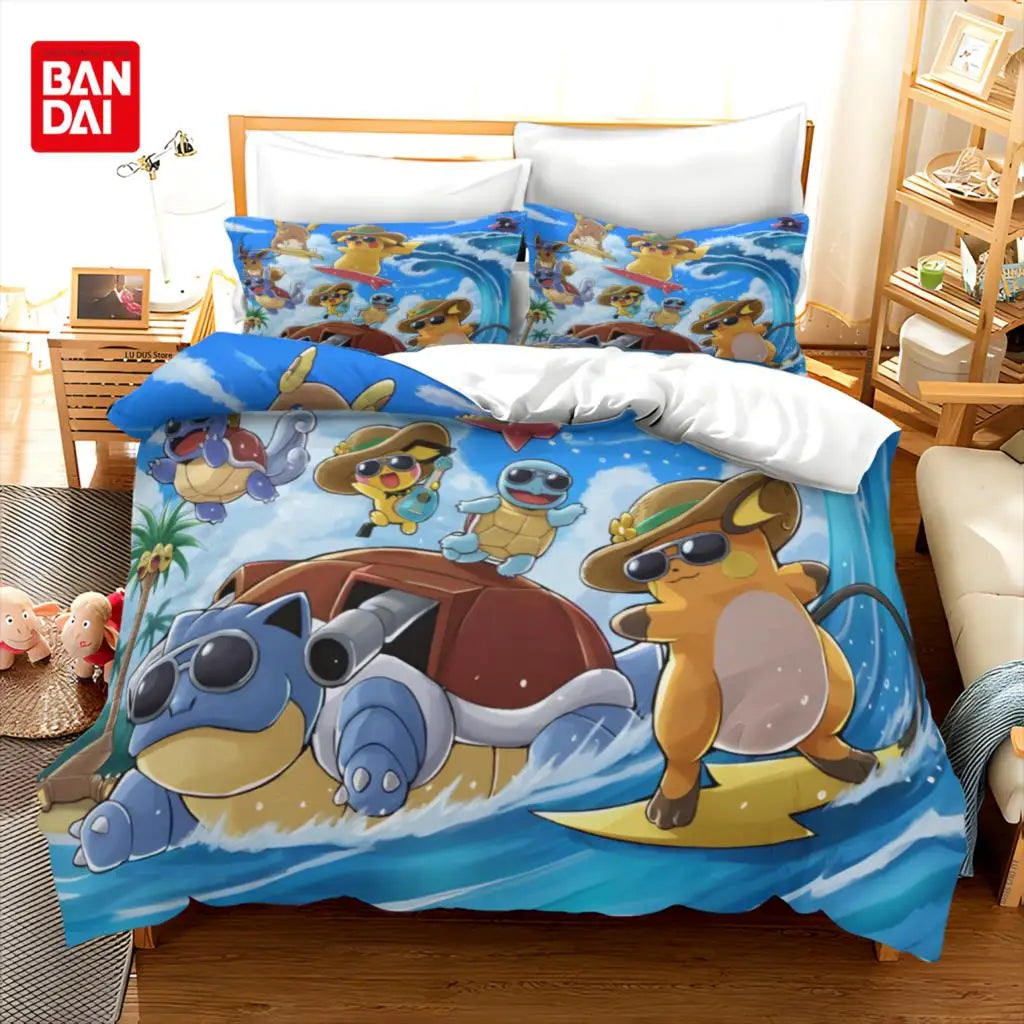 Housse De Couette Pokémon Pikachu Et Alliés