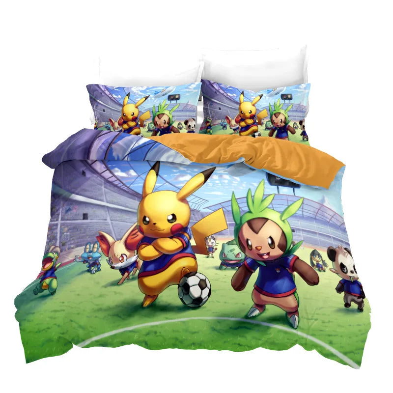 Housse De Couette Pokémon Équipe Unie Pour Le Succès