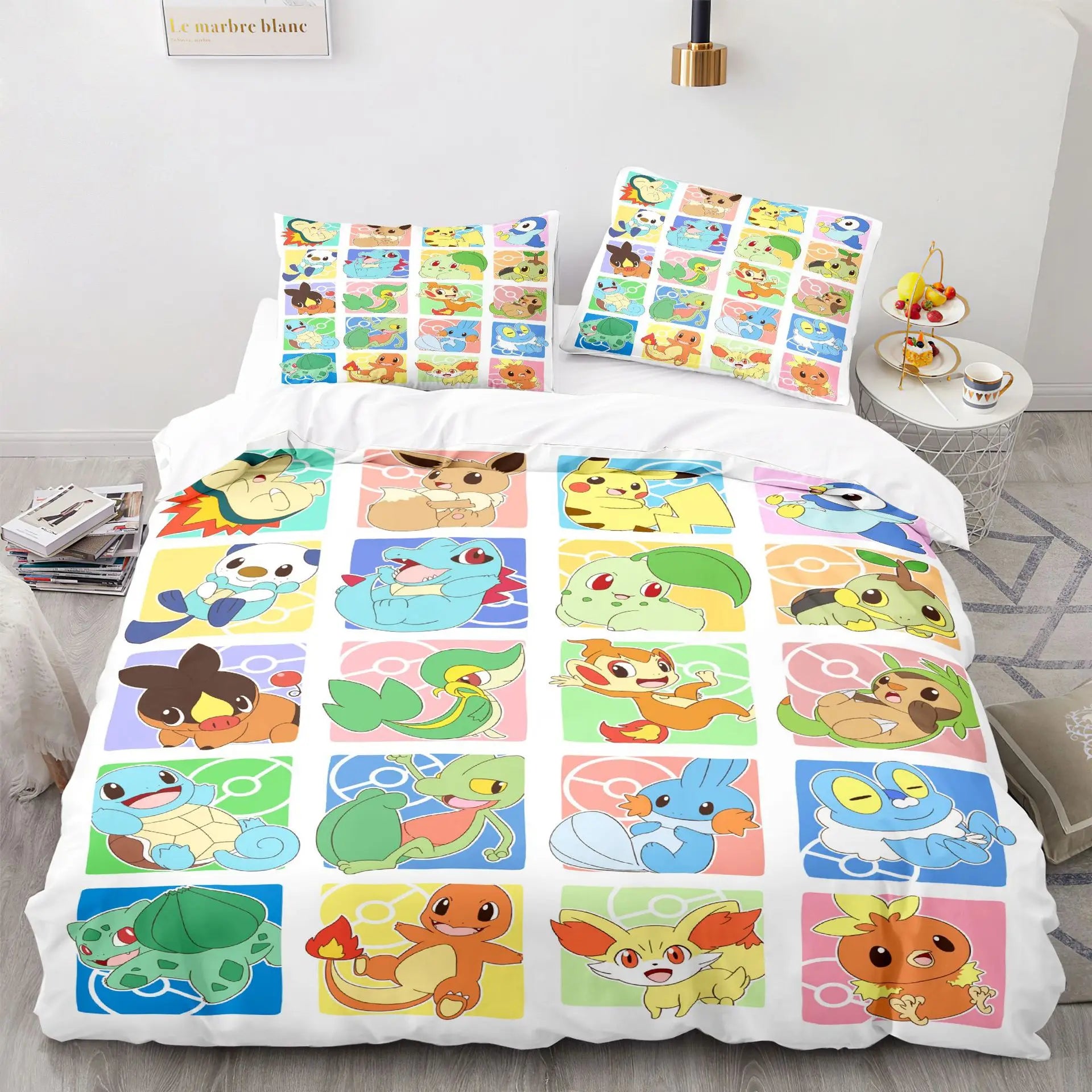 Housse De Couette Pokémon Pikachu Et Amis