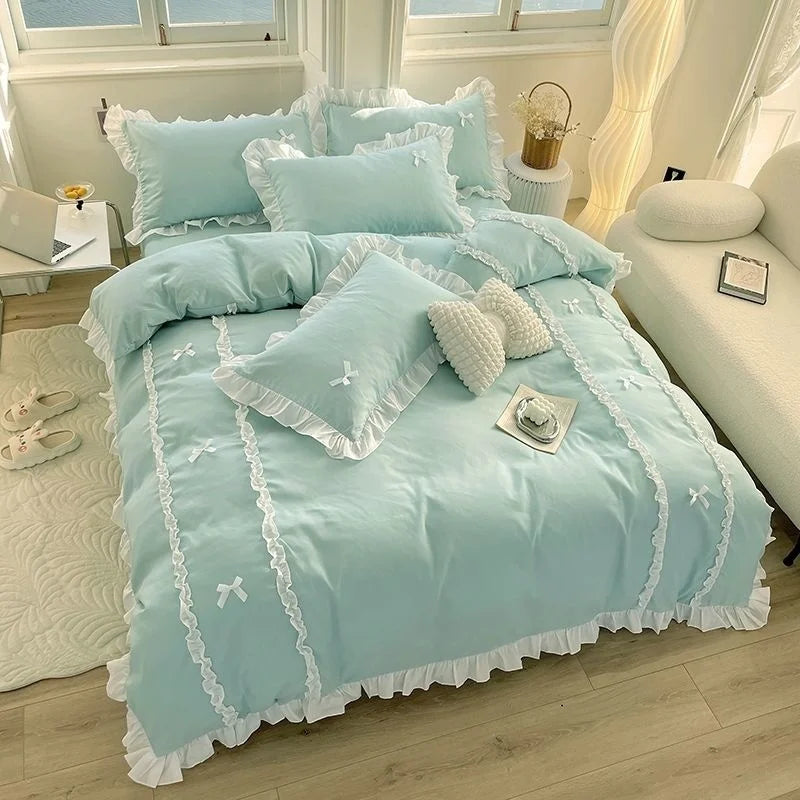 Housse De Couette Princesse Bleu Azur