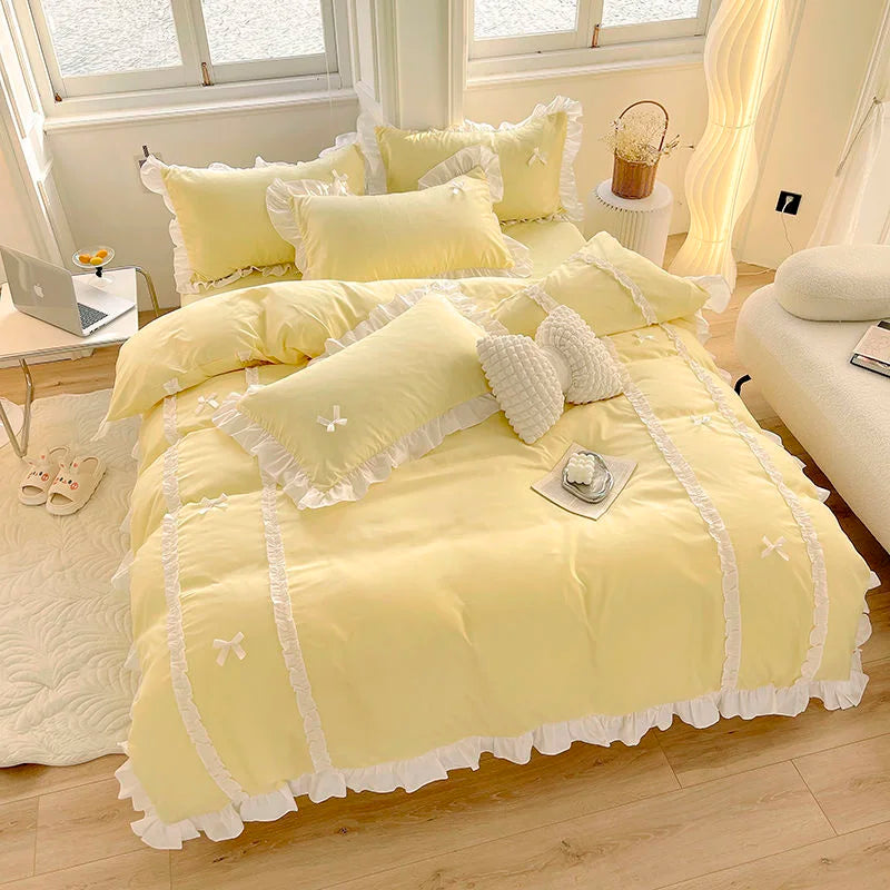 Housse De Couette Princesse Jaune Soleil