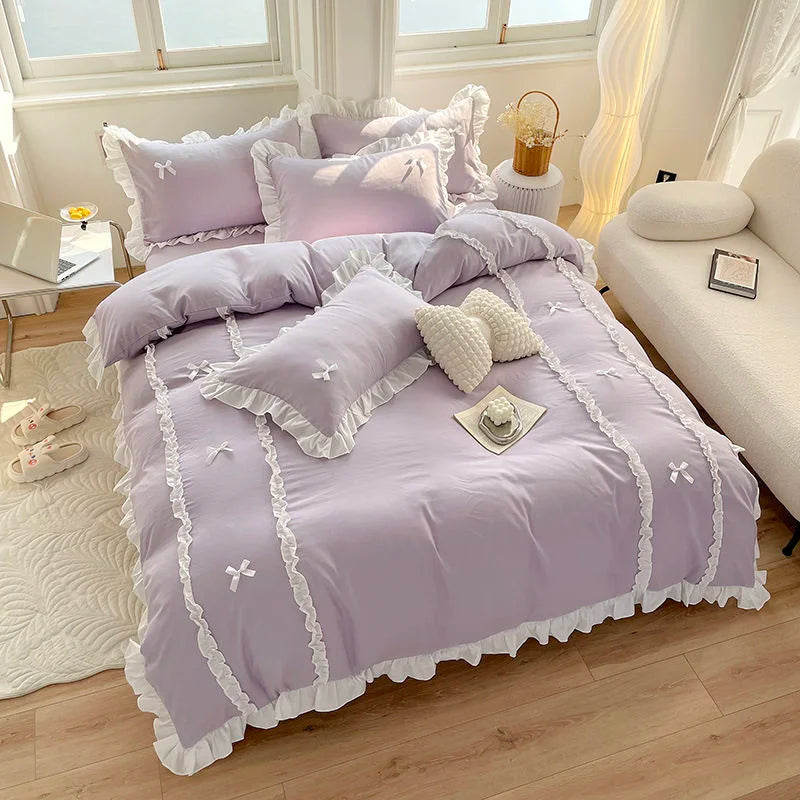 Housse De Couette Princesse Violet Pastel