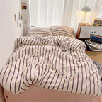 Housse De Couette Rayures 4pcs