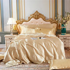 Housse De Couette Satin Doré Royal