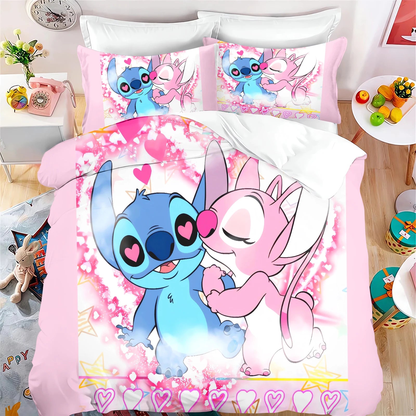 Housse De Couette Stitch Et Angel 