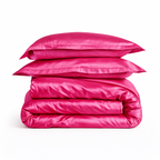 Housse De Couette Satin Rose Bonbon