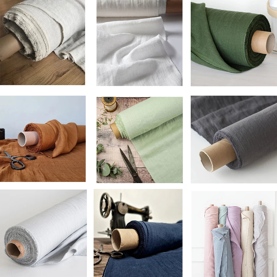 Housse De Couette En Lin Vert Sauge Naturel
