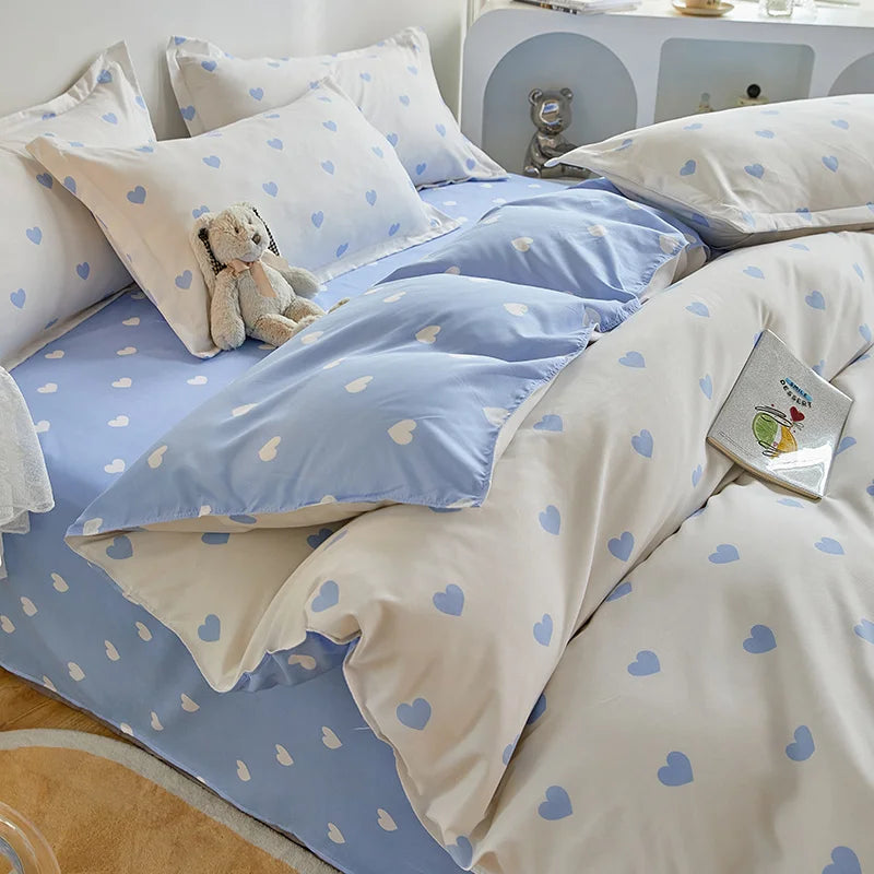 Housse De Couette Fille Bleu Océan