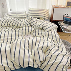 Housse De Couette Rayures Bleu