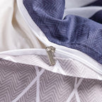 Housse De Couette Percale De Coton Rayures