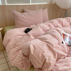 Housse De Couette Rayures Roses