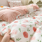 Housse De Couette Fleurs Roses