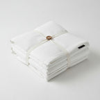 housse de couette coton blanche, zoom sur le bouton