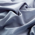 housse de couette coton bleu, zoom sur la texture du tissu