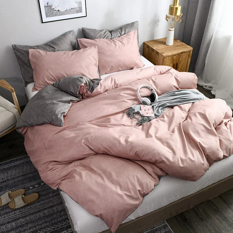 housse de couette fille 220x240 sur un lit, autre angle
