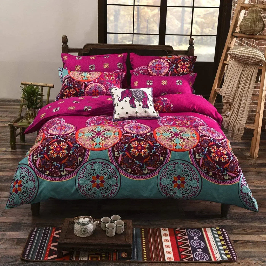 housse de couette fille style original sur un lit