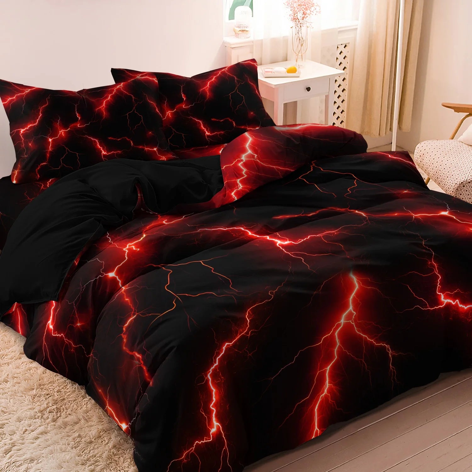 housse de couette garçon sur un lit